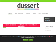 Tablet Screenshot of dussert-publicite.fr
